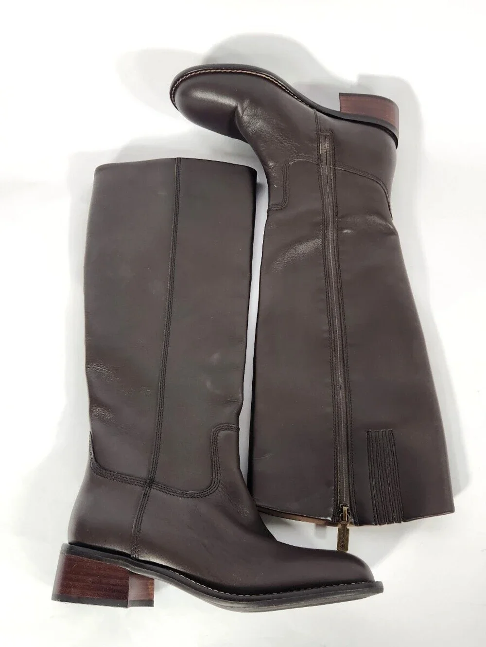 Blondo Waterproof Leather Knee-High Boots Brown Size 8